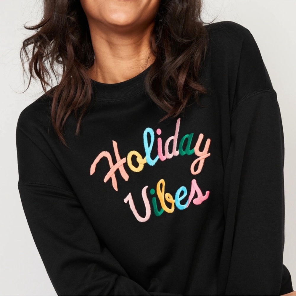 Old Navy Oversized Vintage Tunic Sweatshirt Holiday Vibes 3X